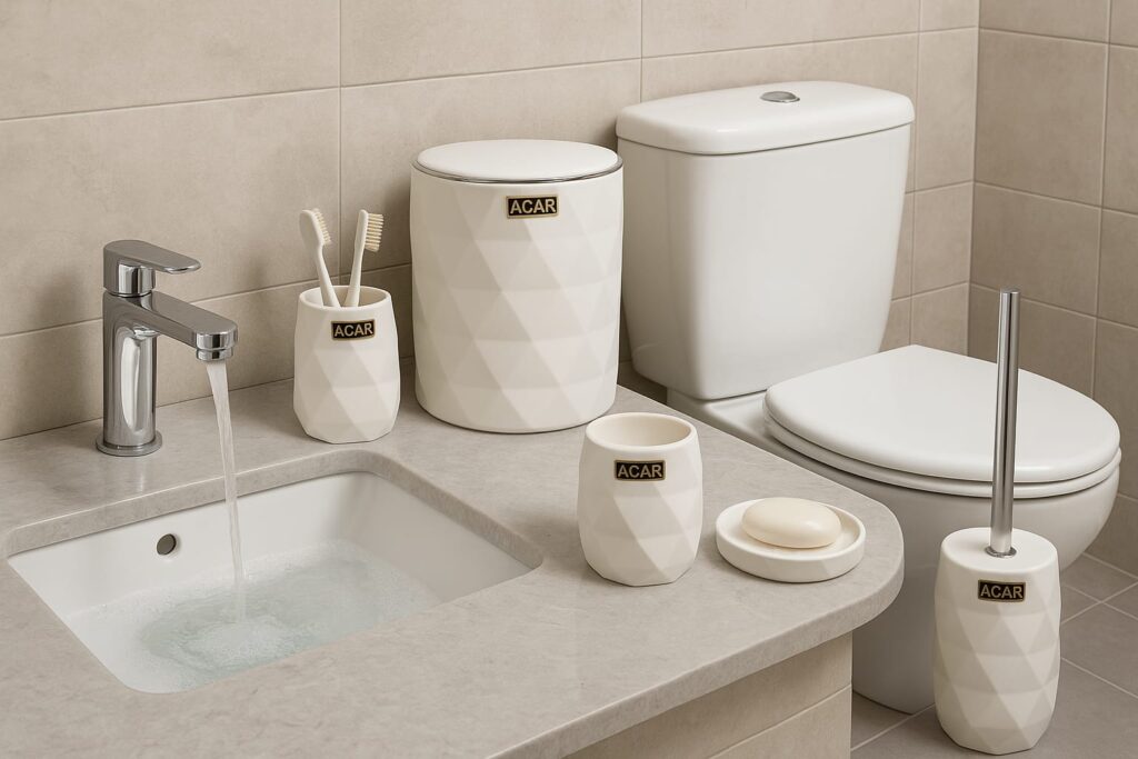 5 PARÇA AKRİLİK BANYO SETİ