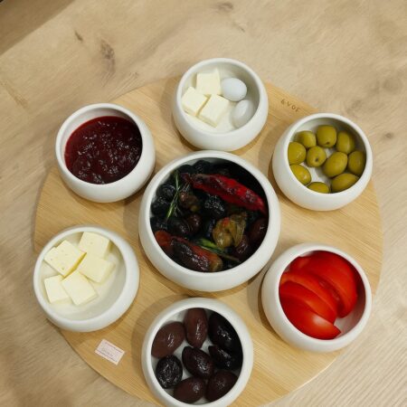 DÖNER BAMBU PORSELEN KASE SUNUM SET