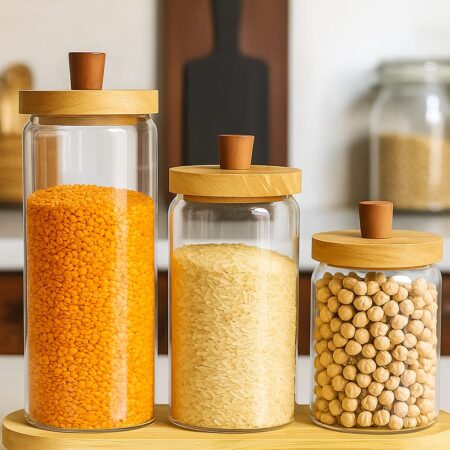 AKASYA VAKUMLU KAPAK 3LÜ KAVANOZ SETİ