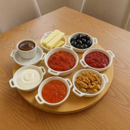 DÖNER BAMBU PORSELEN SUNUM SET