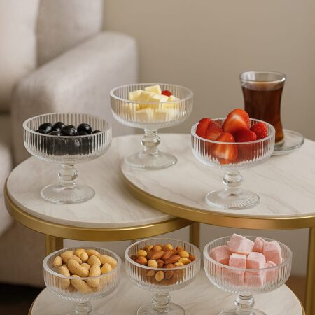 PİNTEREST AYAKLI CAM DONDURMA  TATLI KASE