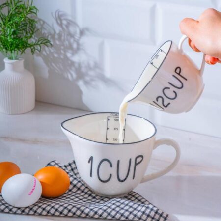 PORSELEN 2Lİ ÖLÇÜ KABI