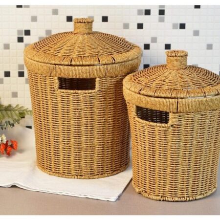 RATTAN KAPAKLI PATATES SOĞANLIK SET