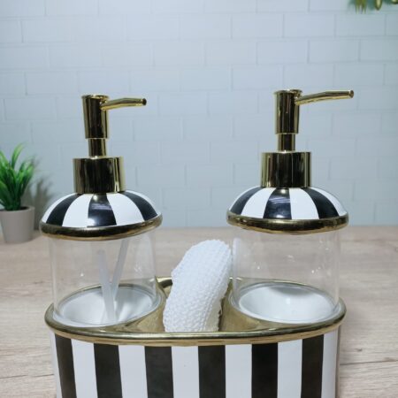 PORSELEN 2Lİ SIVI SABUNLUK SET