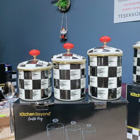 EMAYE DAMALI MCKİENZE KAVANOZ SET