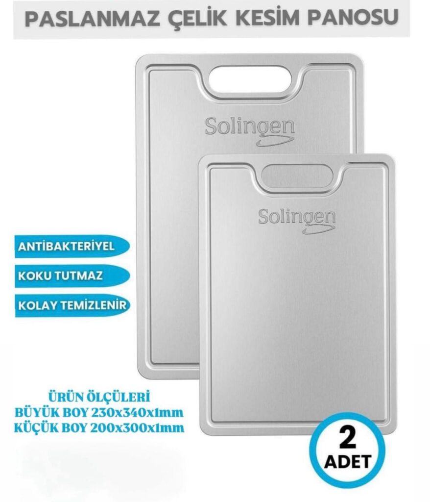 SOLİNGEN PASLANMAZ ÇELİK 2Lİ KESİM PANOSU
