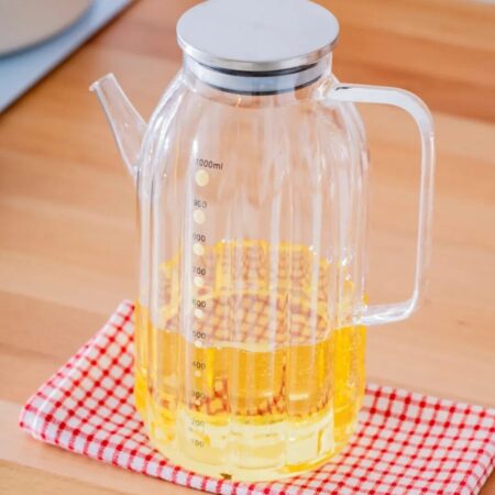 METAL KAPAKLI CAM YAĞLIK 1000 ML