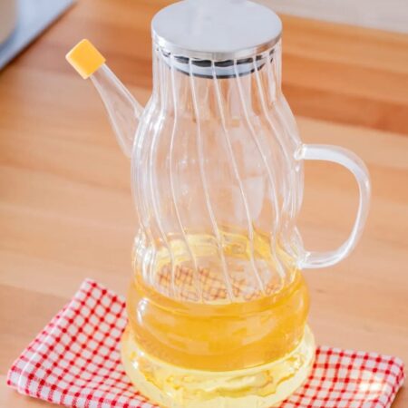 METAL KAPAKLI CAM YAĞLIK 1000 ML