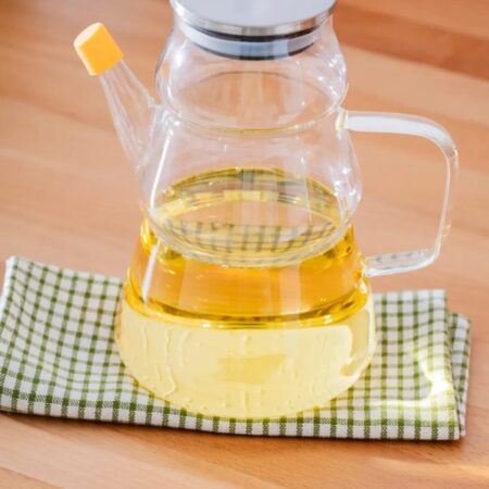 METAL KAPAKLI CAM YAĞLIK 1000 ML