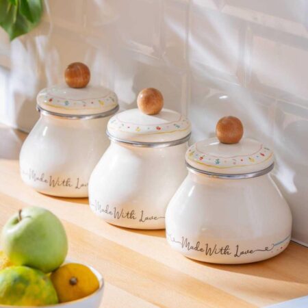 MADE WİTH LOVE EMAYE 3 LÜ TOMBİK BAHARAT TAKIMI