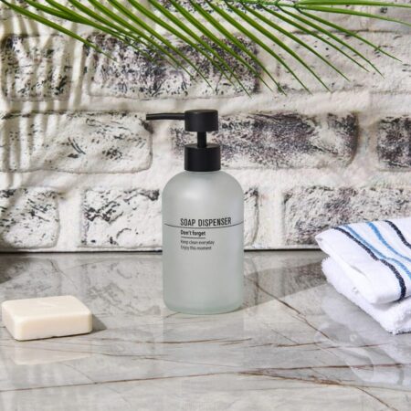 MİEN CAM SIVI SABUNLUK ŞEFFAF 19 CM