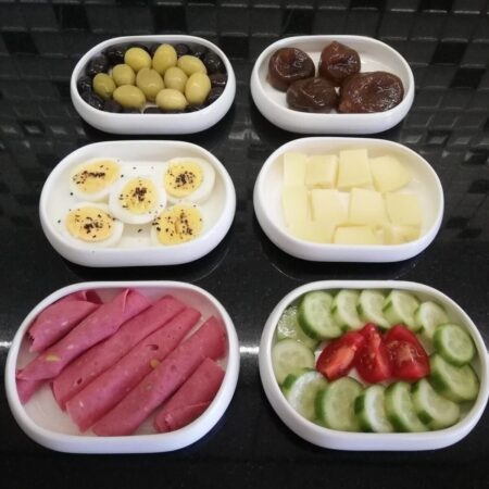 BİANCO PERLA 6 LI PORSELEN OVAL SUNUMLUK