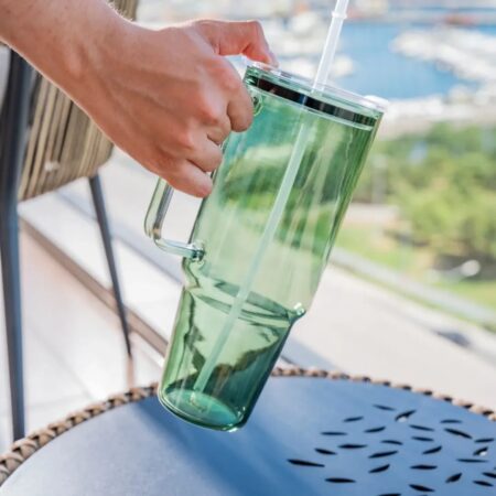 PİPETLİ CAM MATARA - 1000 ML — ikinci görsel