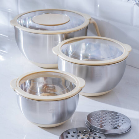 PRO KARIŞTIRMA VE SAKLAMA KABI SETİ - KREM