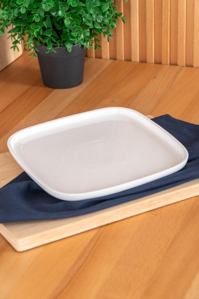 PURE ROYAL KARE PASTA TEKLİ TABAK - 22 CM