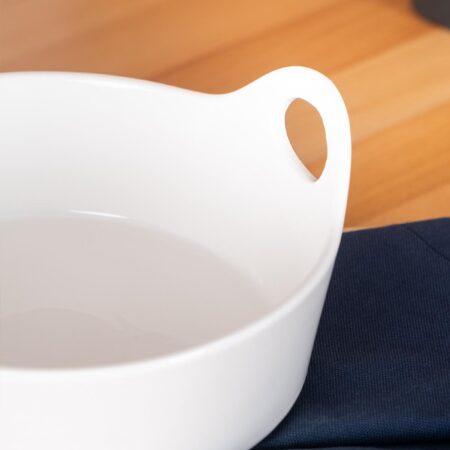 BİANCO PERLA OVAL KULPLU KASE - 21 CM — ikinci görsel