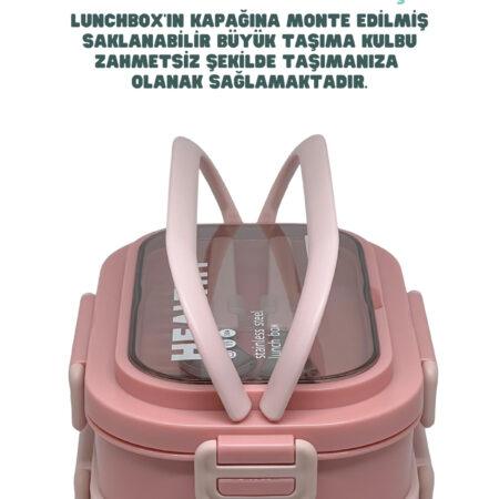 1650ML LUNCHBOX YENİ KOLEKSİYON 2 KATLI 3 BÖLMELİ PASLANMAZ ÇELİK SEFER TASI YEMEK KUTUSU — ikinci görsel