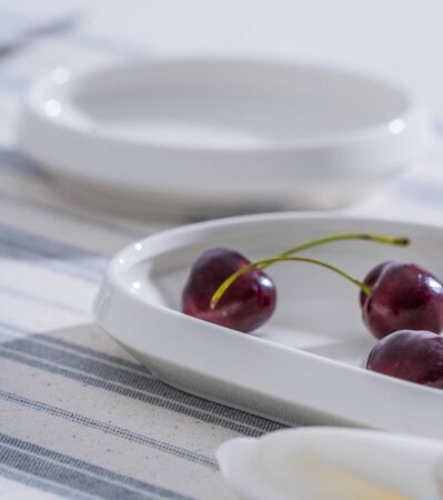 PORSELEN OVAL TABAK - 20 CM - ADET — ikinci görsel