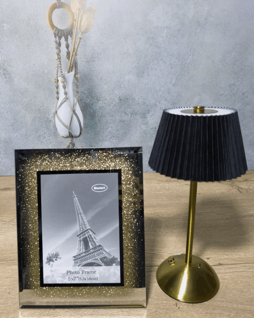 DEKORATİF CAM ÇERCEVE 13*18 CM GOLD