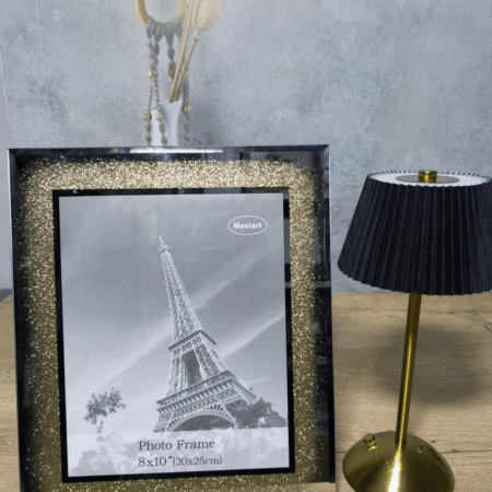 DEKORATİF CAM ÇERCEVE 20*25 CM GOLD