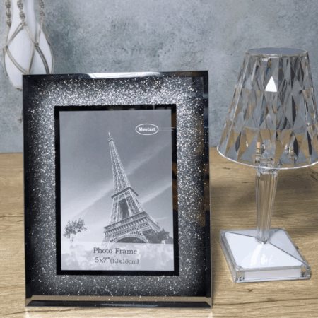 DEKORATİF CAM ÇERCEVE 13*18 CM GÜMÜŞ