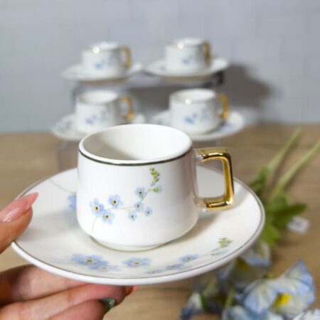 6 KİŞİLİK PORSELEN KAHVE FİNCAN TAKIMI