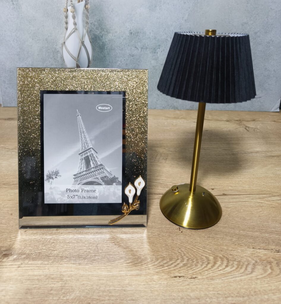 DEKORATİF CAM ÇERCEVE 13*18 CM GOLD