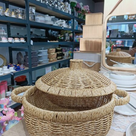28 CM RATTAN KAPAKLI TENCERE SEPET — ikinci görsel