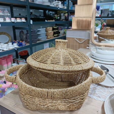 26 CM RATTAN KAPAKLI TENCERE SEPET — ikinci görsel