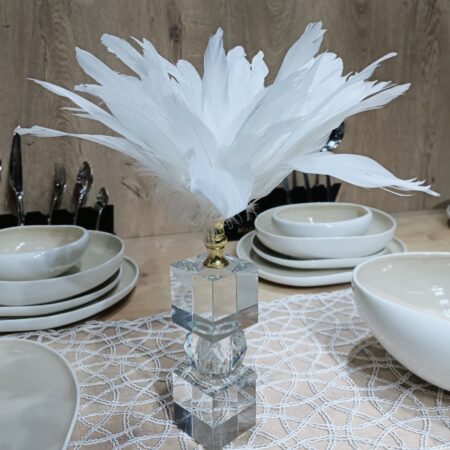 DEKOR KARTAL TÜY BÜYÜK BOY - BEYAZ