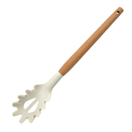 BAMBU SAPLI SİLİKON MAKARNA SÜZGEÇİ