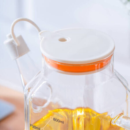 SİLİKON TABANLI DAMLATMAZ CAM YAĞDANLIK 800 ML — ikinci görsel