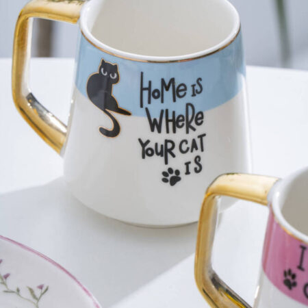 PASHA PORSELEN KUPA MAVİ - 240 ML