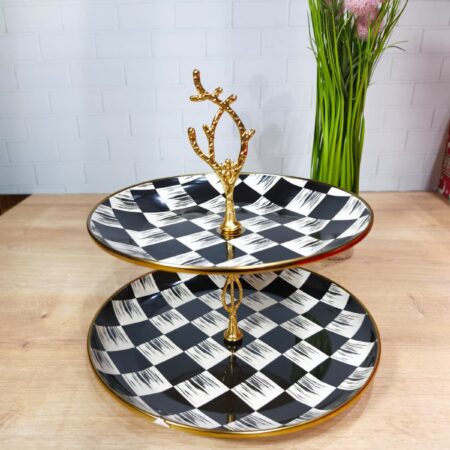 EMAYE KÜÇÜK KATLI KURABİYELİK DAMA DEKOR