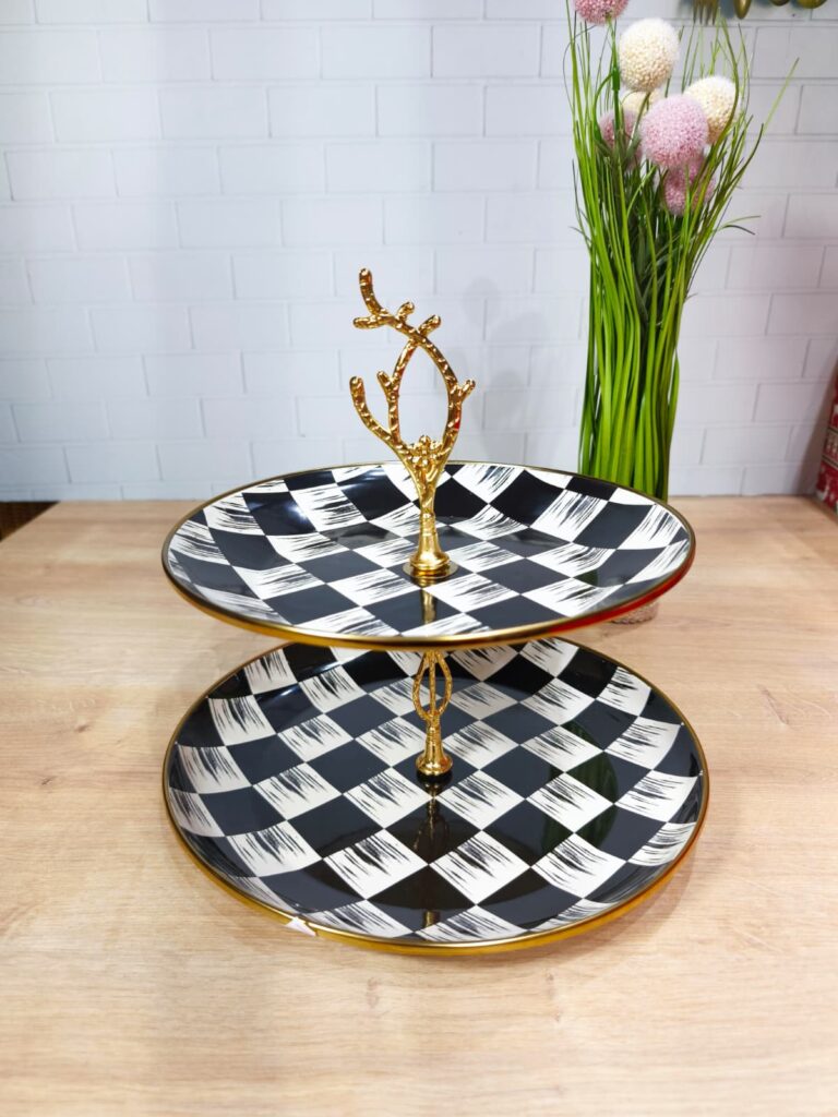 EMAYE KÜÇÜK KATLI KURABİYELİK DAMA DEKOR