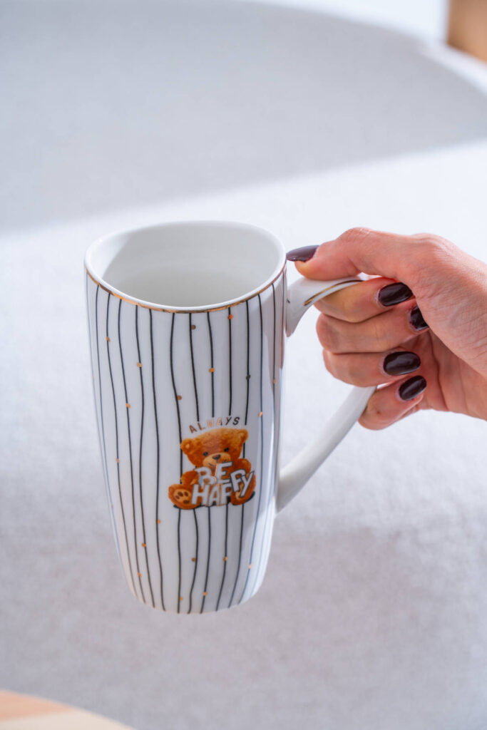 BEAR PORSELEN KUPA 500 ML - SİYAH