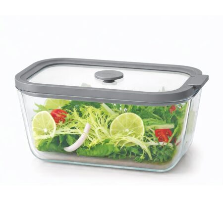 GRİ KAPAKLI CAM SAKLAMA KABI 2620ML