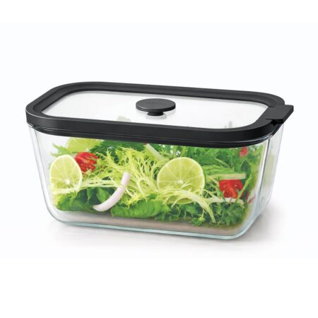 SİYAH KAPAKLI CAM SAKLAMA KABI 2620ML