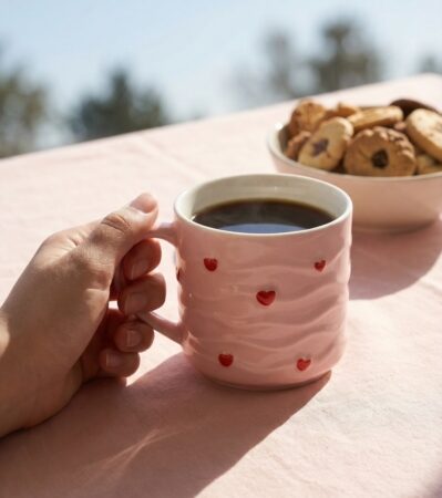 KALP FİGÜRLÜ PORSELEN KUPA