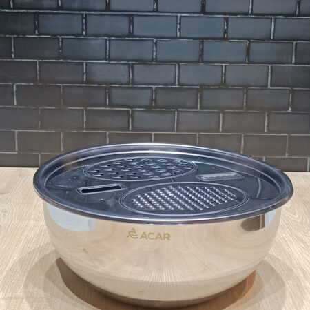 18/10 PASLANMAZ ÇELİK ÇIRPMA-RENDE-SAKLAMA KABI