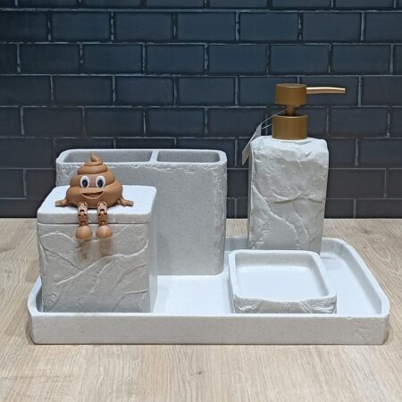 5 PARÇA MERMER DESEN MUTFAK SETİ