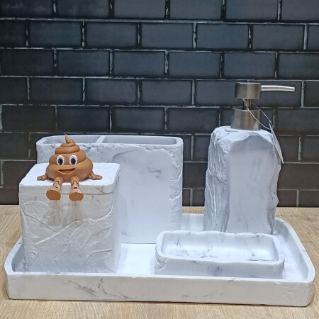 5 PARÇA MERMER DESEN MUTFAK SETİ