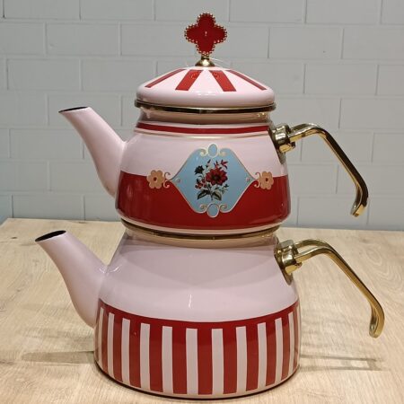 CHLOE COLLECTİON EMAYE ORTA BOY ÇAYDANLIK TAKIMI