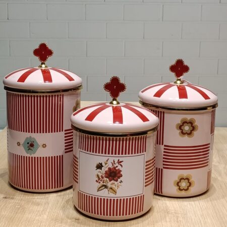 CHLOE COLELCTİON EMAYE 3LÜ KAVANOZ SET