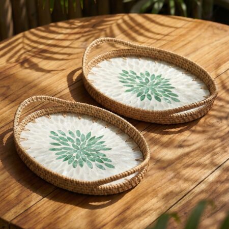 PALMA OVAL BAMBU SUNUM TEPSİ SETİ — ikinci görsel