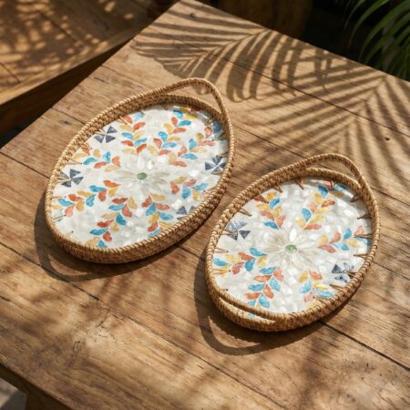 PALMA OVAL BAMBU SUNUM TEPSİ SETİ — ikinci görsel