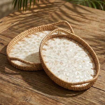 PALMA OVAL BAMBU SUNUM TEPSİ SETİ — ikinci görsel