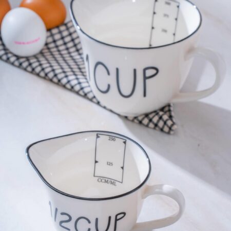 PORSELEN 2Lİ ÖLÇÜ BARDAĞI 250/500 ML — ikinci görsel