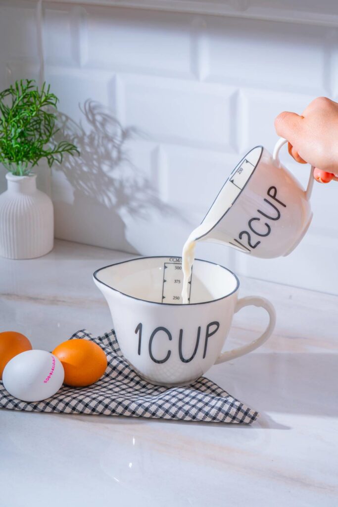 PORSELEN 2Lİ ÖLÇÜ BARDAĞI 250/500 ML