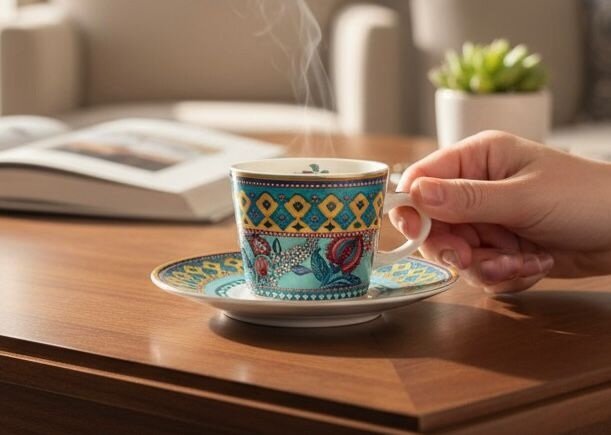 FLOWER OF 6'LI KAHVE FİNCANI 100 ML